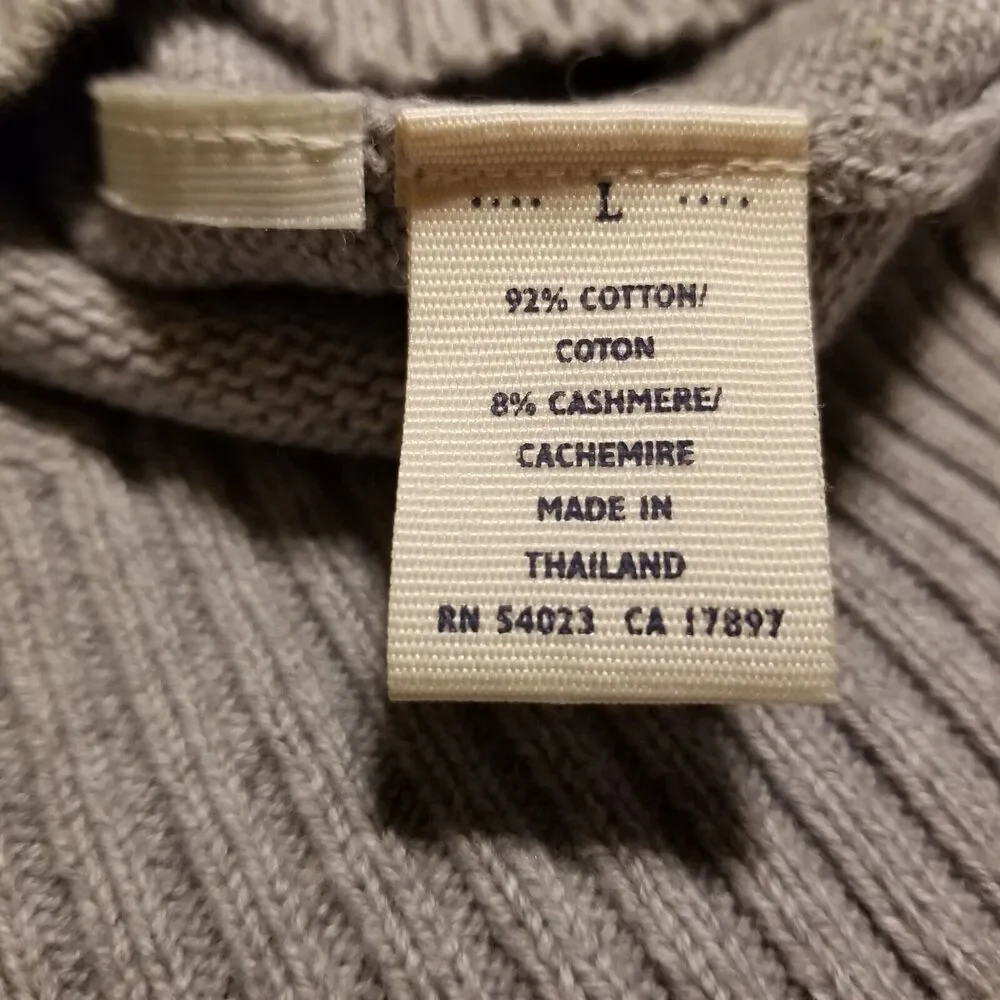 Old Navy Sweater Vest Mens Large Cashmere Blend Preppy Academia Fall Winter